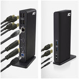 ACT Connectivity USB-C oder USB-A Dual Monitor Docking Station