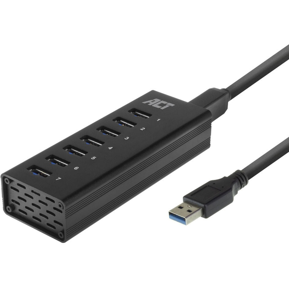 Act Connectivity USB Hub 7 Port with Stroomadapter