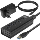 Act Connectivity USB Hub 7 Port with Stroomadapter