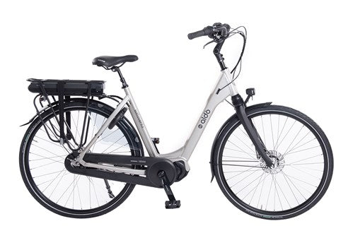Aldo 28 palcové e-bike sottovento 48 cm Sonic Silver 504Wh kroky