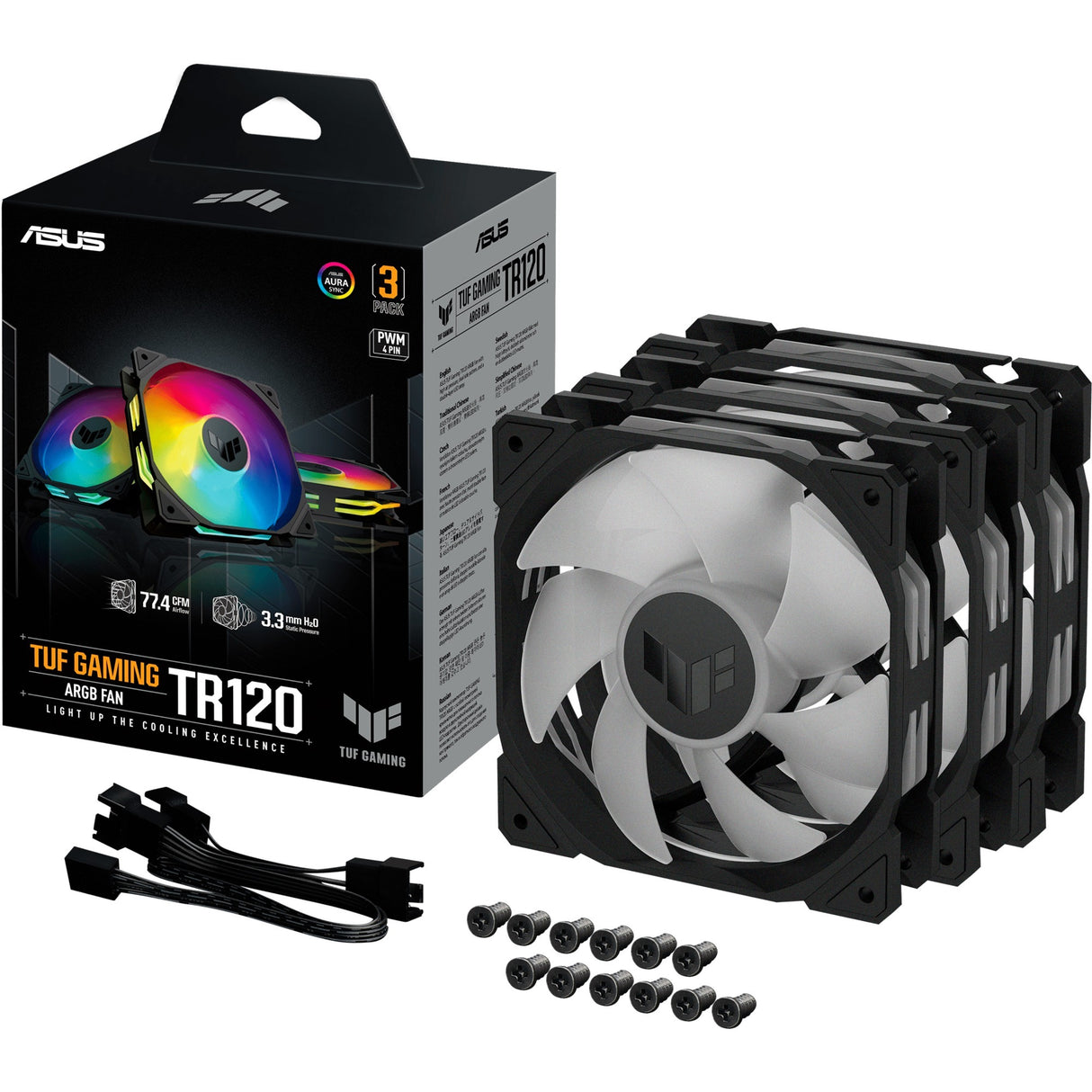 Asus TUF Gaming TR120 Argb Pack, 3 kusy