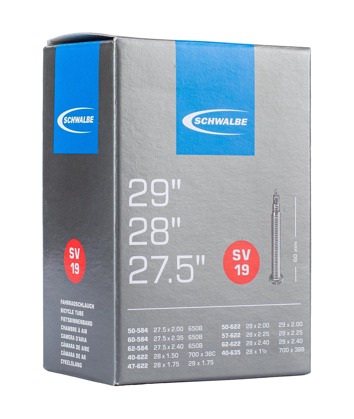 Schwalbe BNB SV19 27,5 x 2,00 29 x 2,40 FV 60 mm