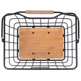Košara za kolesa Basil Nordland Mik 23 litrov 23 x 33 x 19 cm spredaj ali na zadnji strani črno rjava