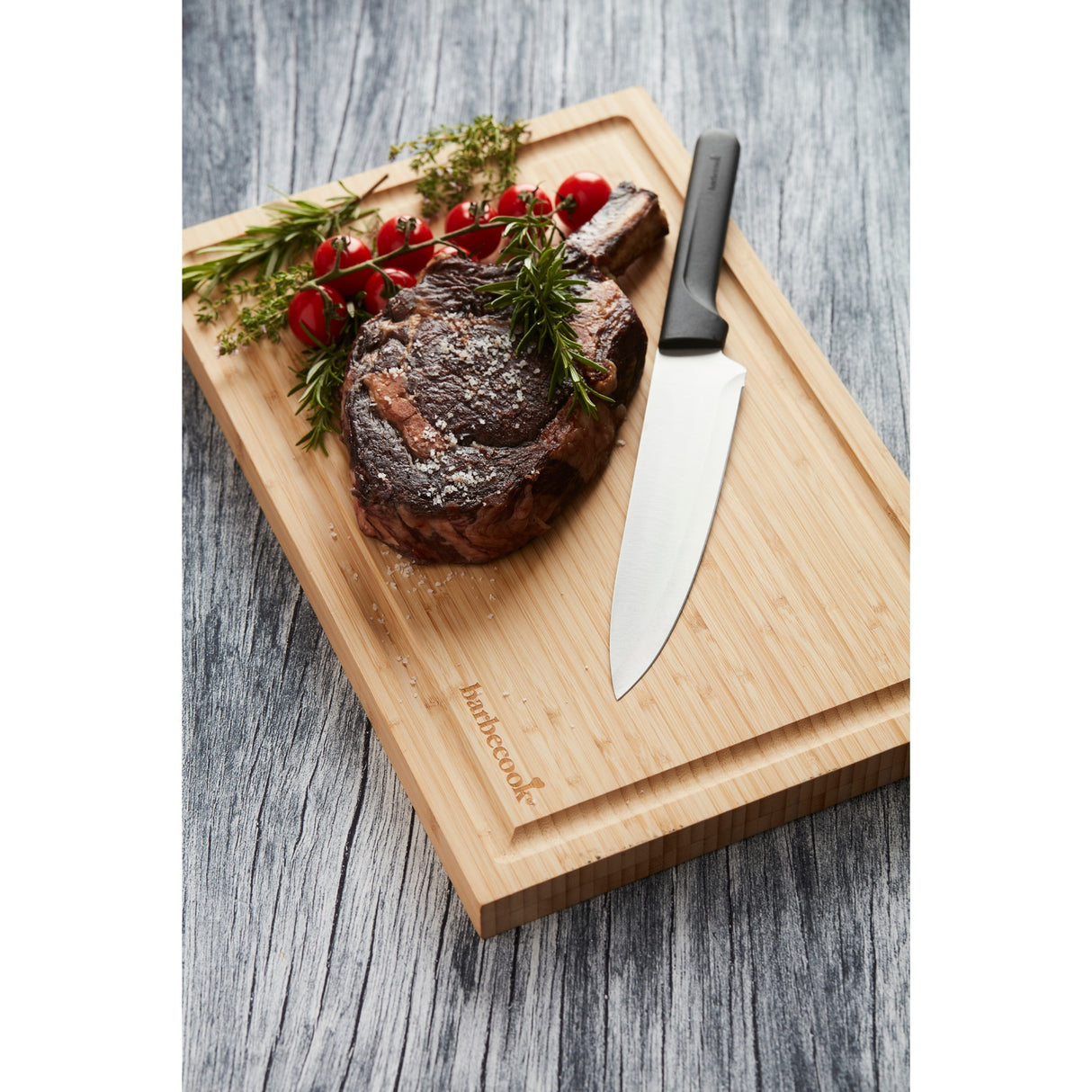 Barbecook cutting board from bamboo with juice channel