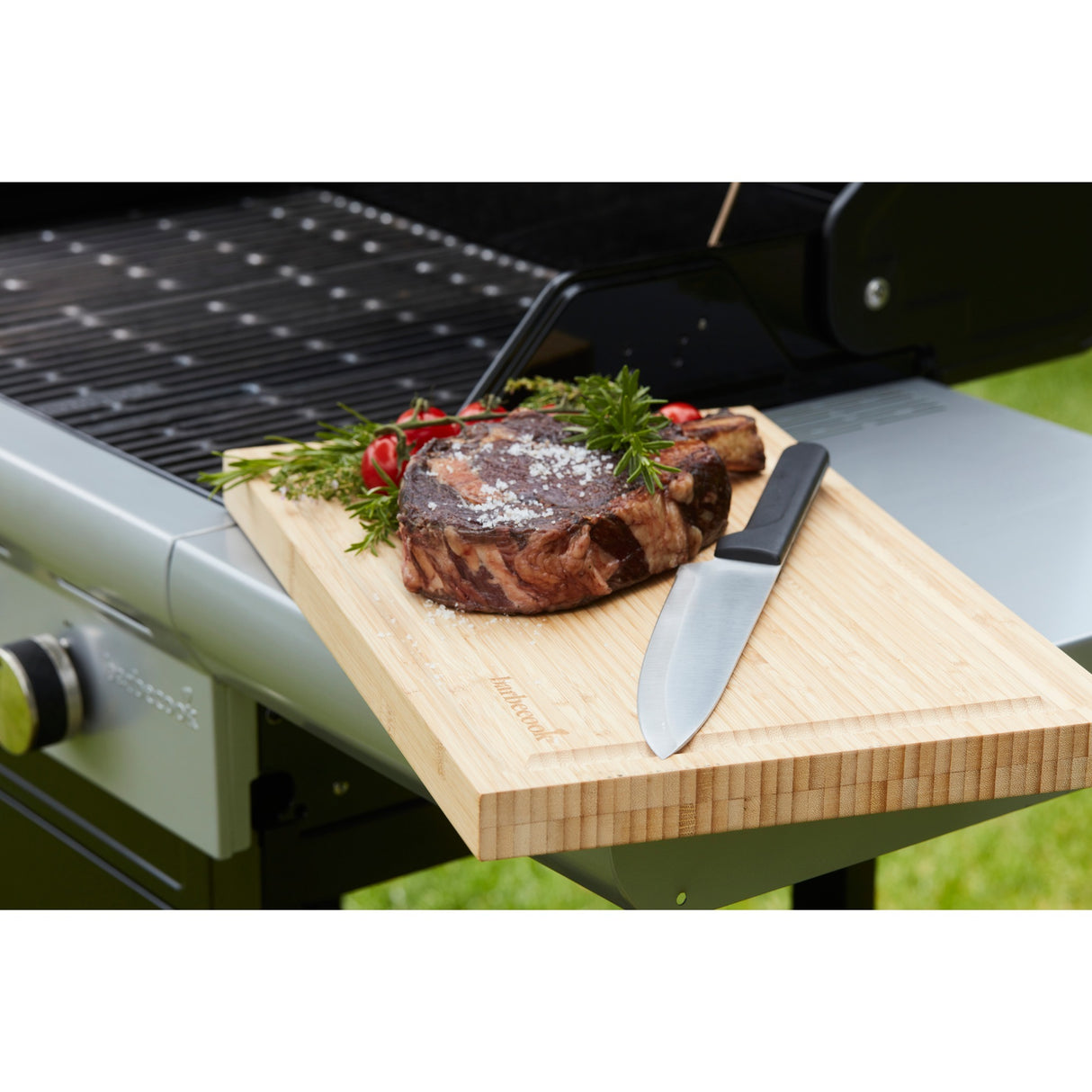 Barbecook cutting board from bamboo with juice channel