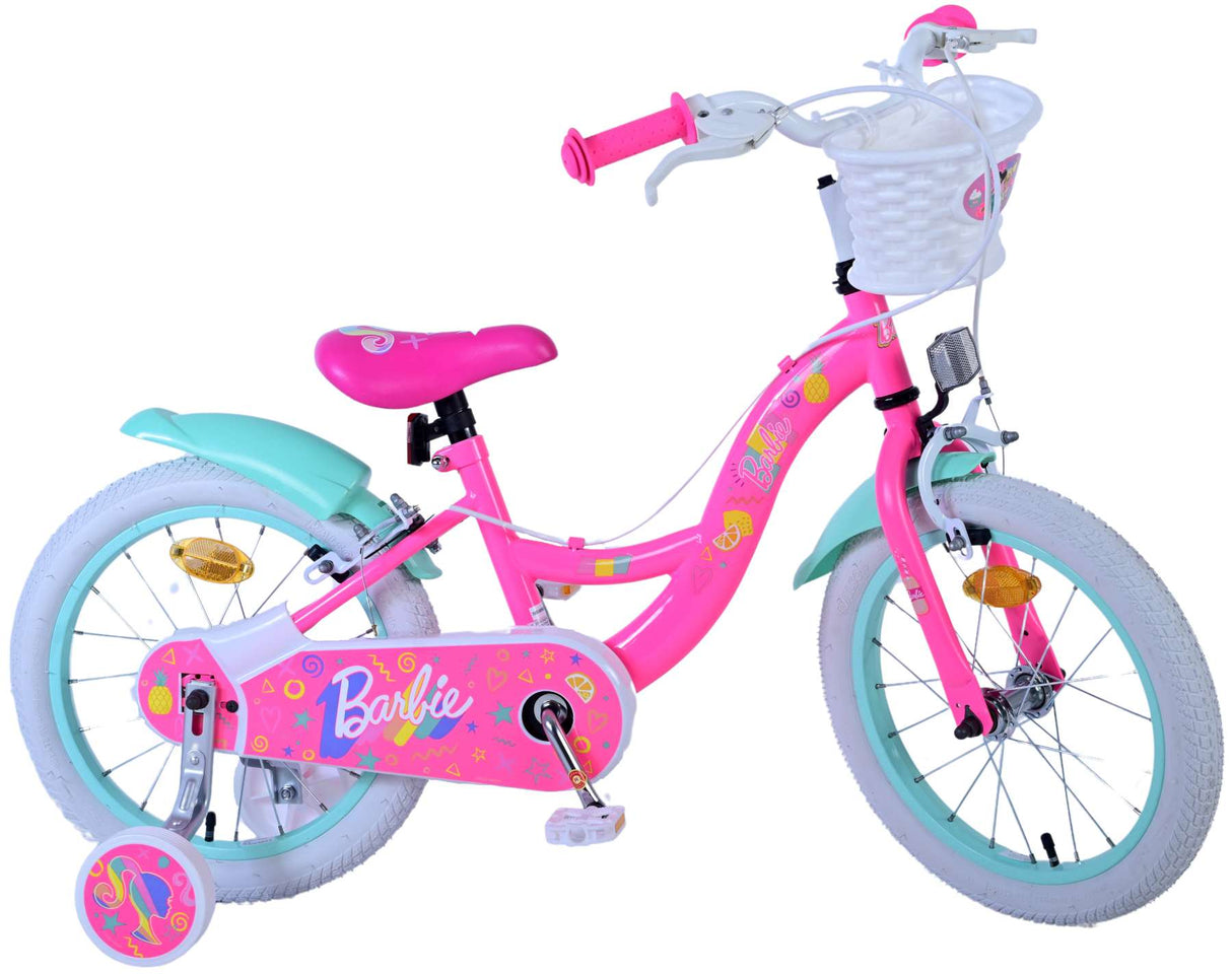Barbie Children's Bicycle - Girls - 16 tommer - Pink - To håndbremser
