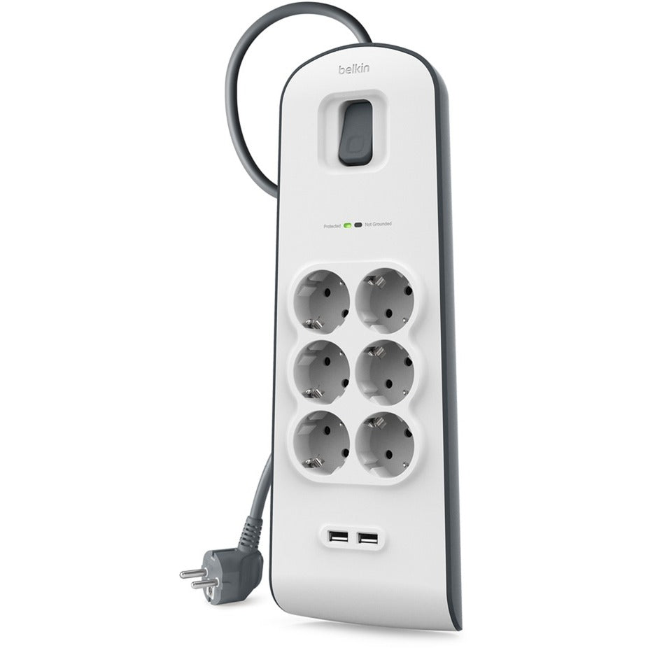Belkin Voltage Security with 6 sockets and 2 USB-P