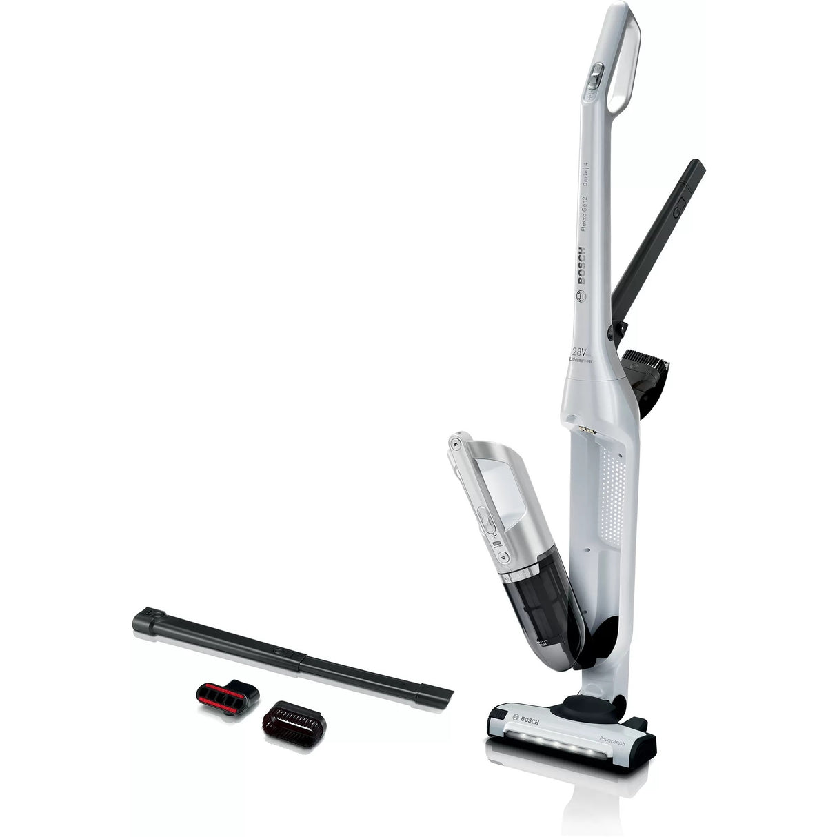 Bosch Series 4 brezžično jekleno sesalnik Flexxo Gen2 28VM