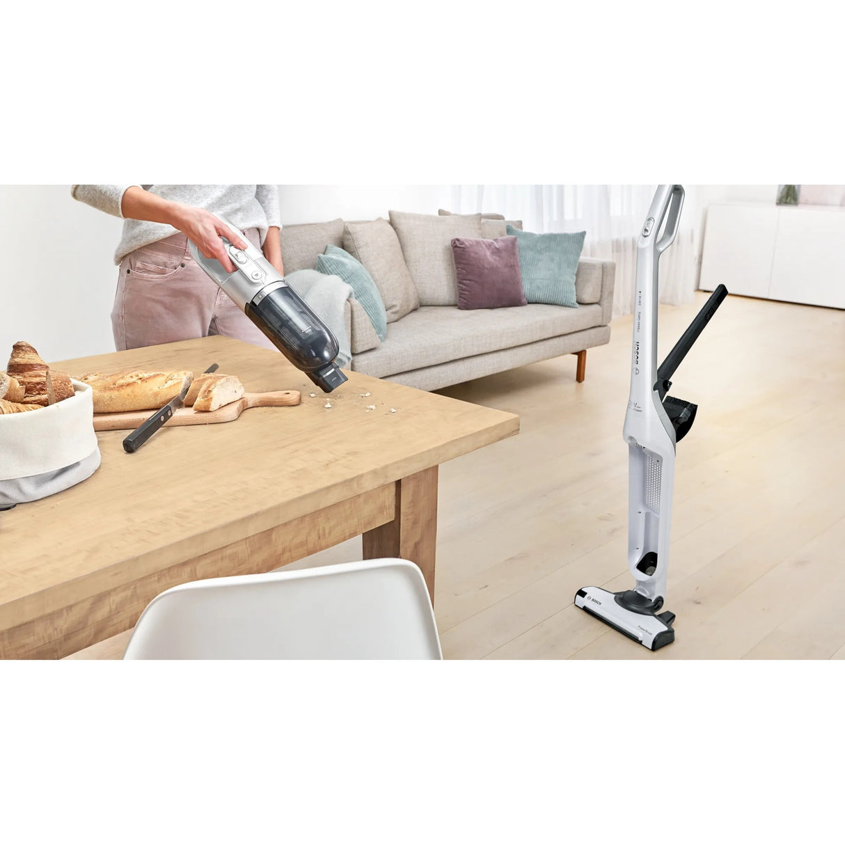 Bosch Series 4 brezžično jekleno sesalnik Flexxo Gen2 28VM