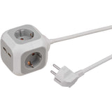 Brennenstuhl Alea-Power 2XusB-Charger + Plug 4-gang