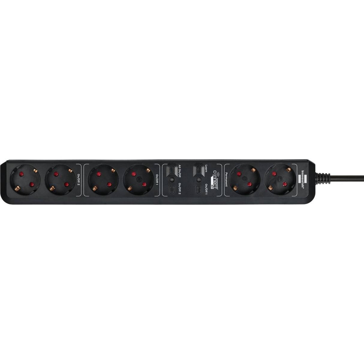 Brennenstuhl Wifi Plug-in 6 Conexiones para Inside Black