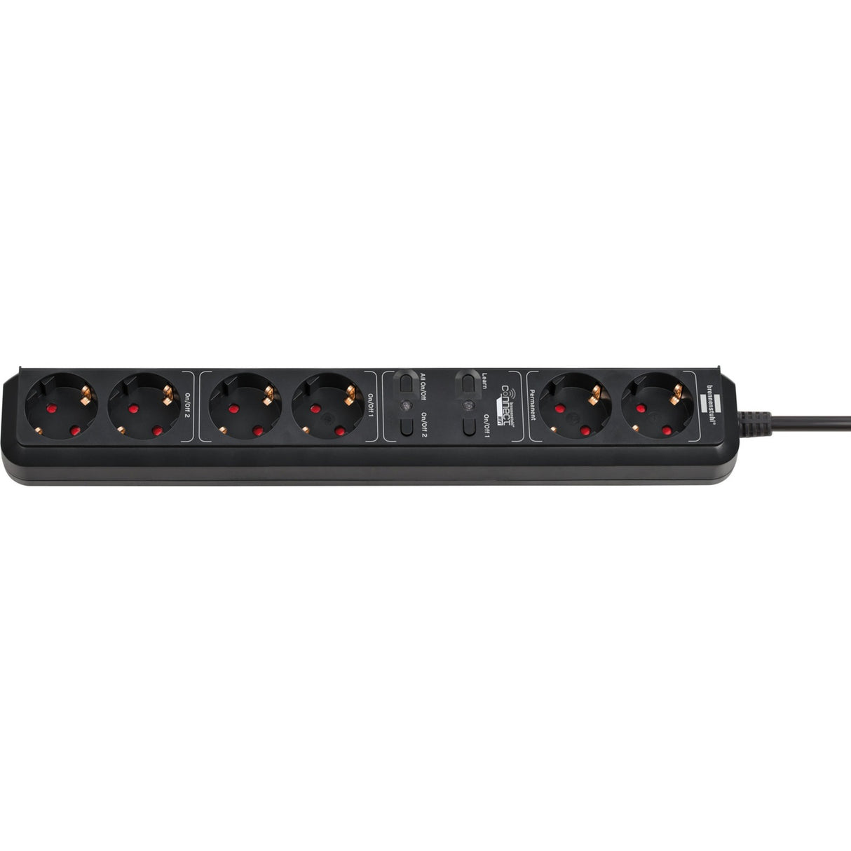 Brennenstuhl Wifi Plug-in 6 Conexiones para Inside Black
