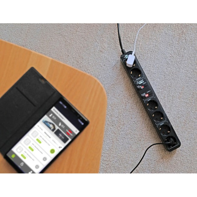 Brennenstuhl Wifi Plug-in 6 Conexiones para Inside Black
