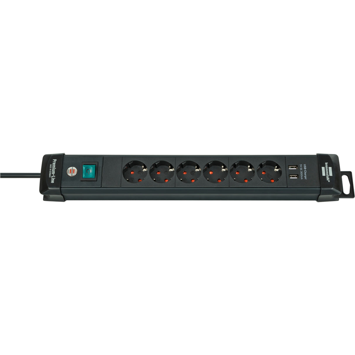 BrennenStuhl Premium-Line socket 6-time + 2x USB