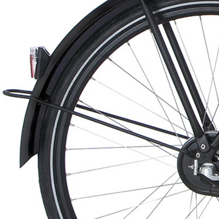 Cortina Fender rod Rear 28 U1 e-U1 Black Matt