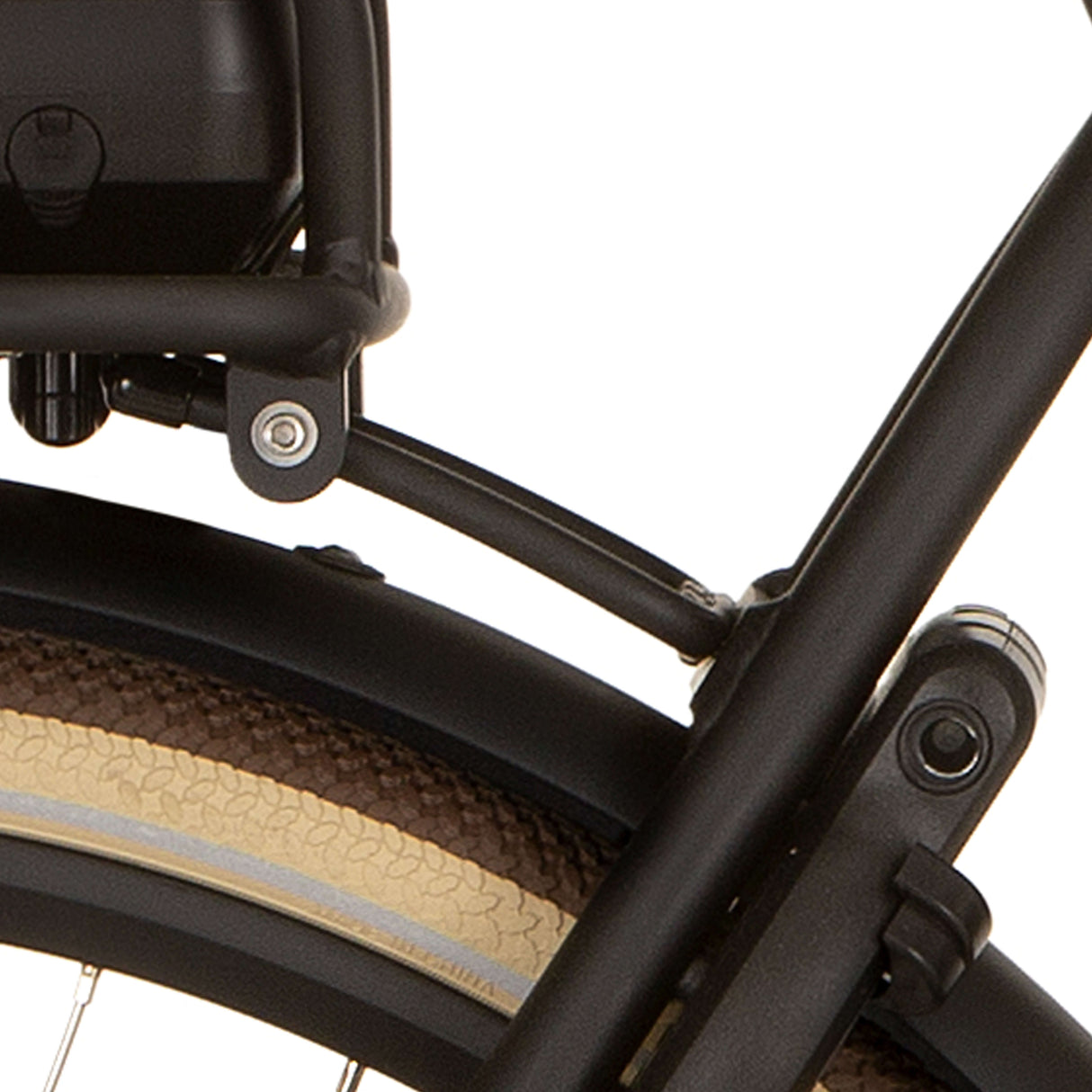 Staffa di cortina AchterDrager 150mm Bafang Jet Black Matt