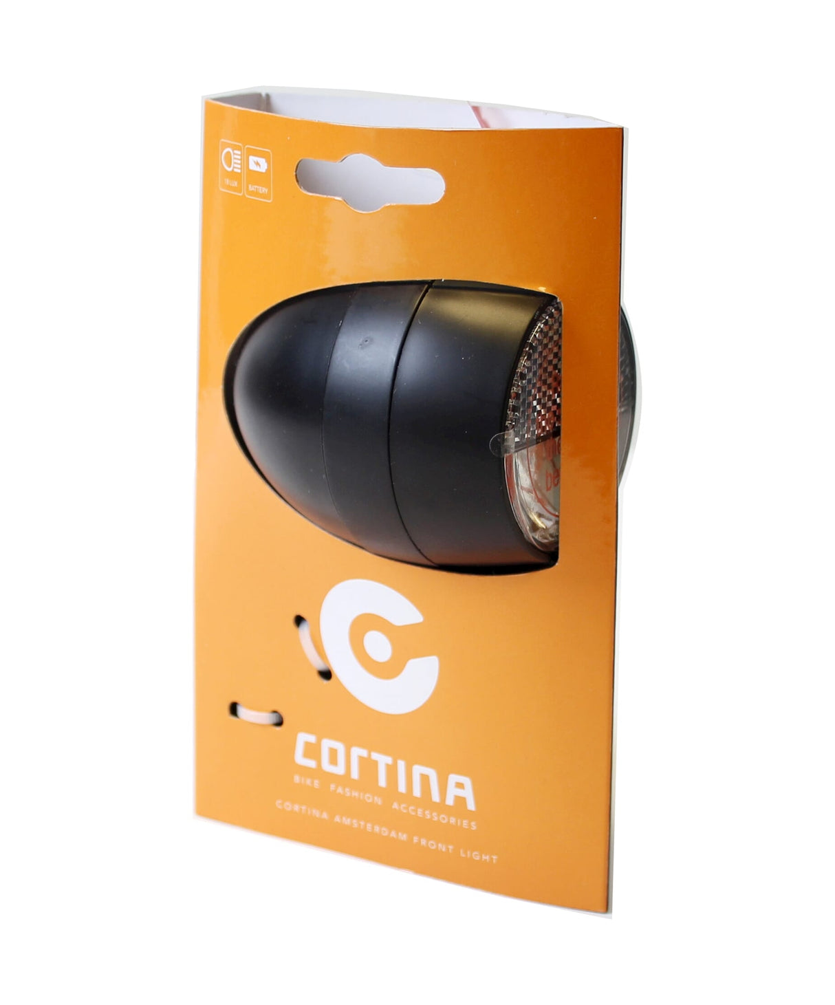 Cortina forlygter Amsterdam Batteri sort
