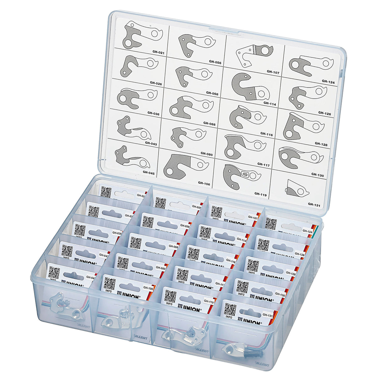 Box de surtido sindical Derailleurpadjes Top 21-40
