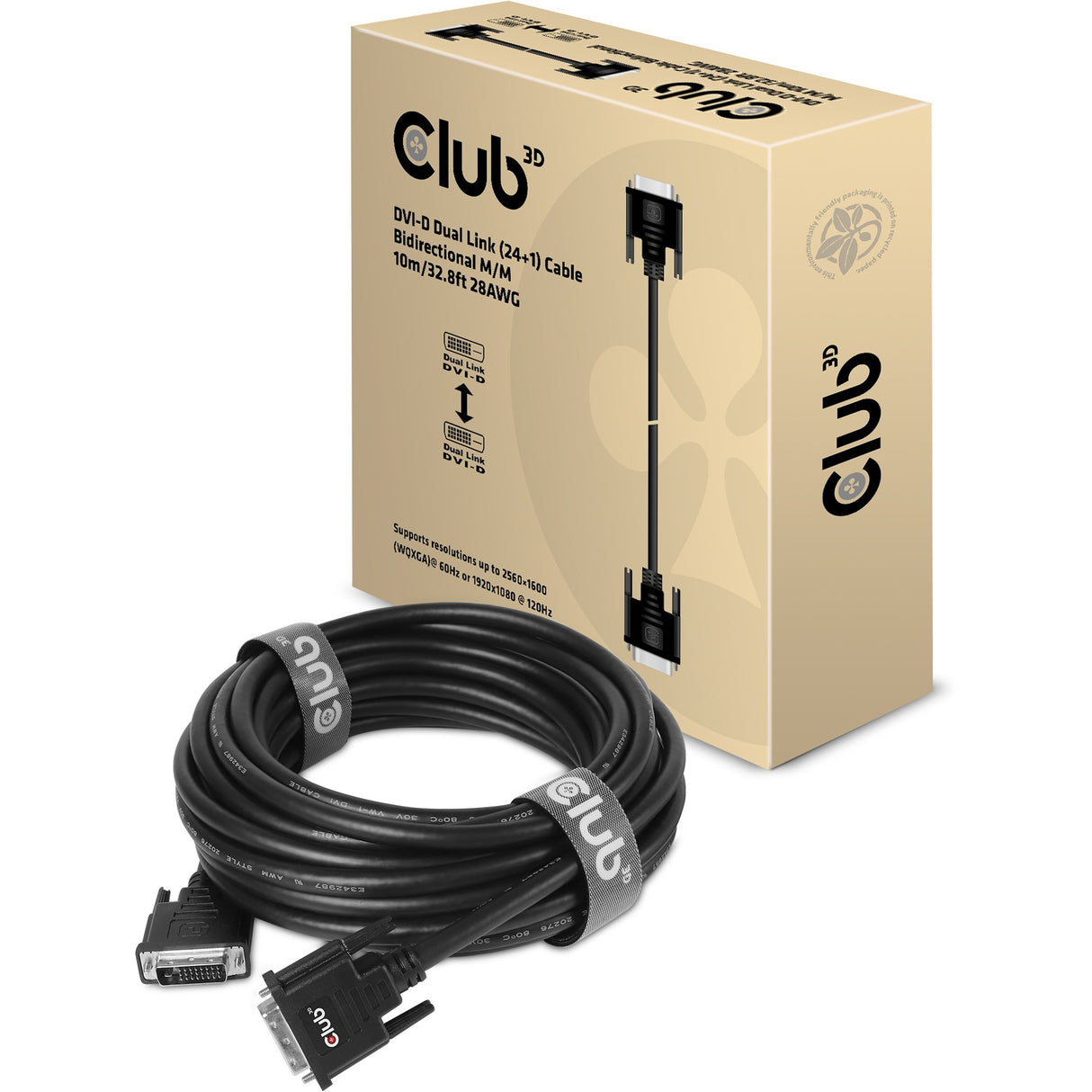 Klub 3D DVI-D Dual Link (24+1) Kabel