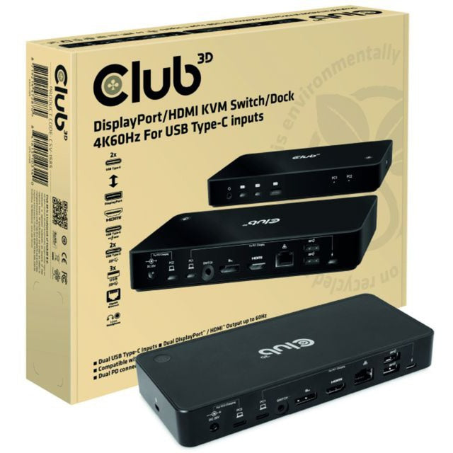 Club 3D DisplayPort HDMI Dock 4K60HZ