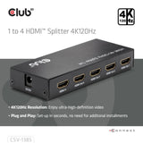 Club 3D HDMI Splitter 1x> 4x HDMI 4K 120HZ