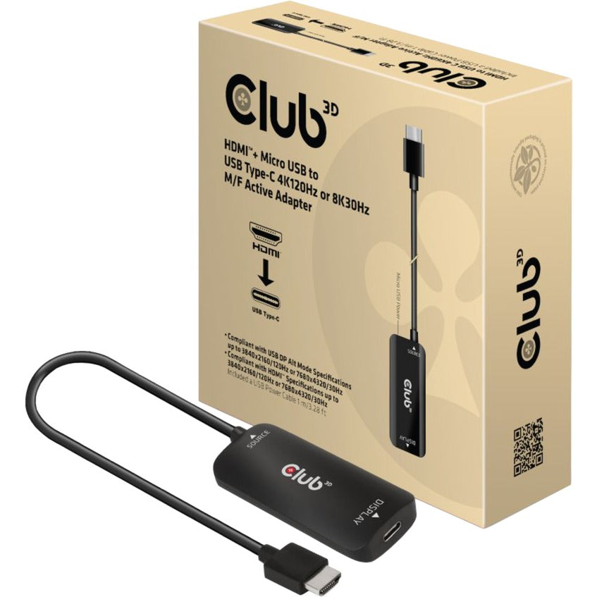 Club 3D HDMI+ Micro USB na USB-C