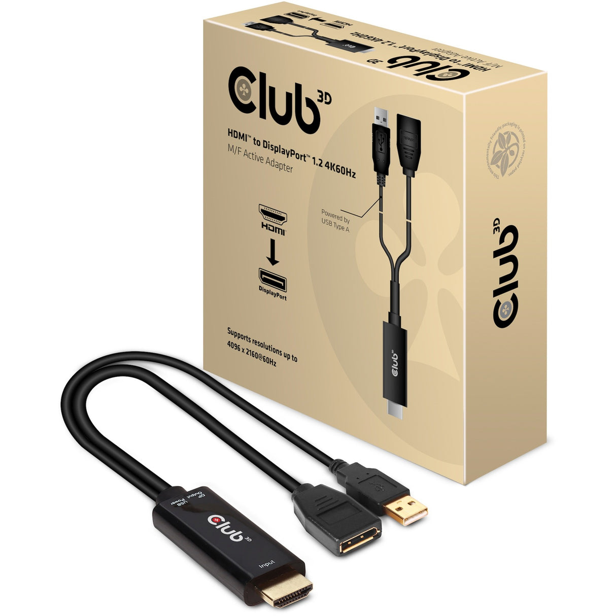 Club 3D HDMI zum DisplayPort Active Adapter