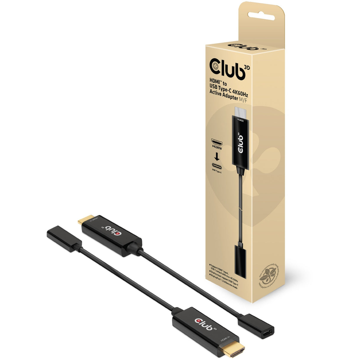Club 3d HDMI zu USB Typ-C 4K60Hz Aktiver Adapter m f