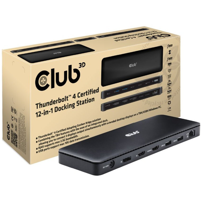 Club 3d Thunderbolt 4 12-i-1 dock