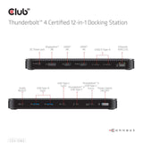 Club 3d Thunderbolt 4 12-i-1 dock