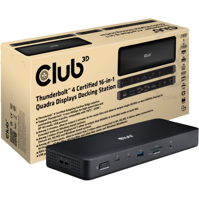 Club 3D Thunderbolt 4, 16 in 1 Display DockStation
