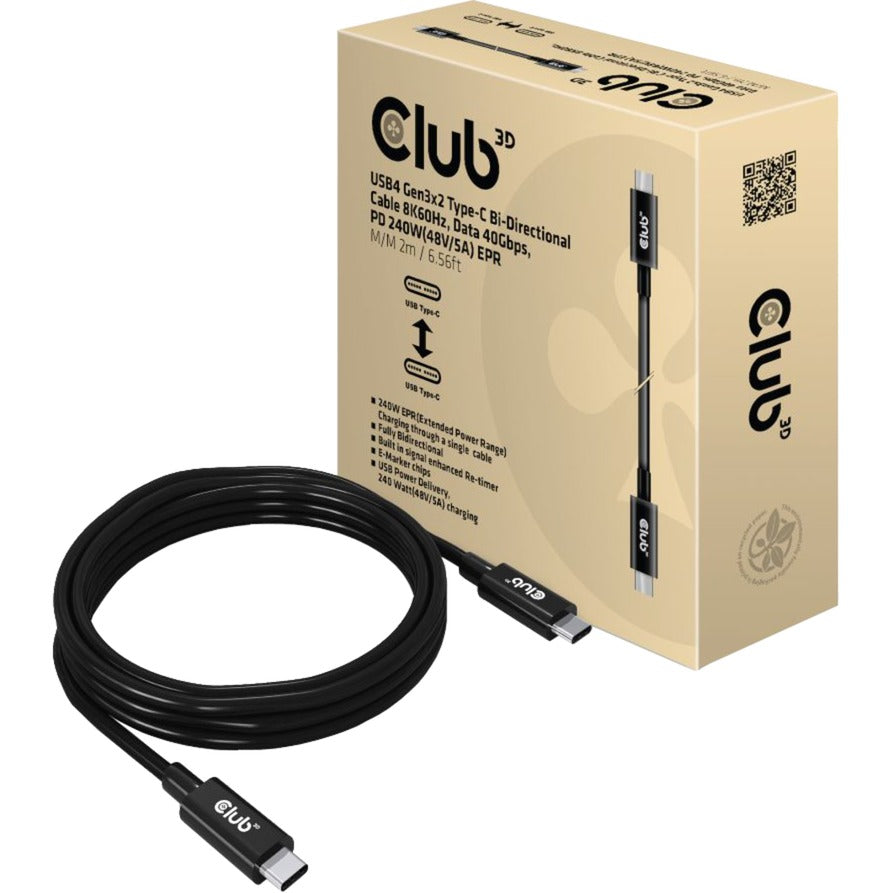 KABEL CLUB 3D USB4 Gen3x2 typu-C, 2 metry