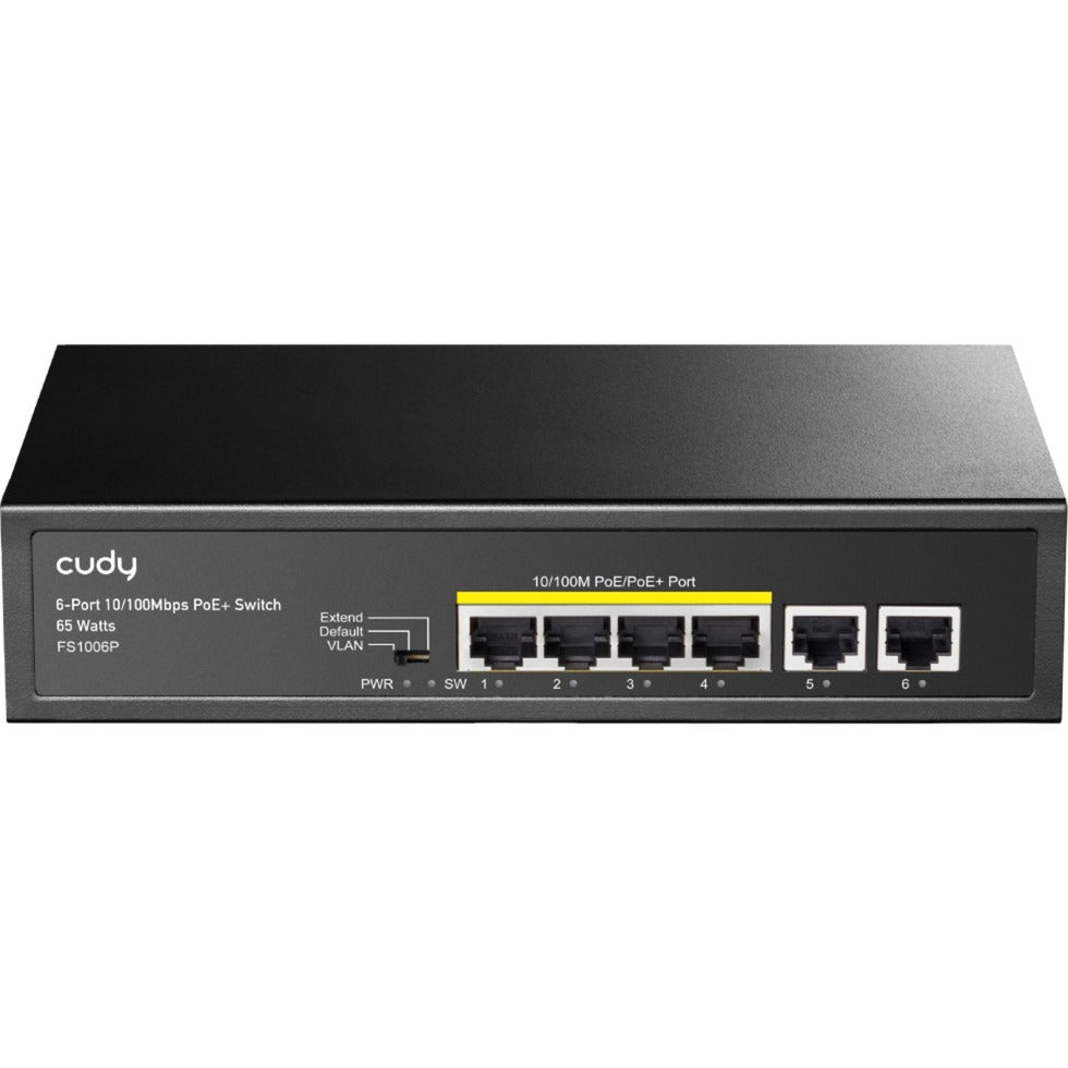 CUDY 6-Port 10 100m Poe+ Switch