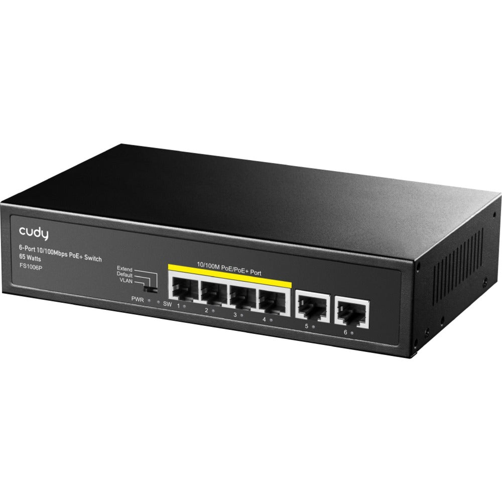 CUDY 6-Port 10 100m Poe+ Switch