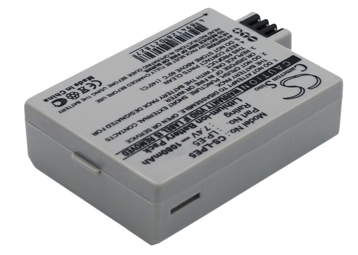 Blu-Basic Digital Camera Battery 7.4V 1080mAh Li-ion för Canon