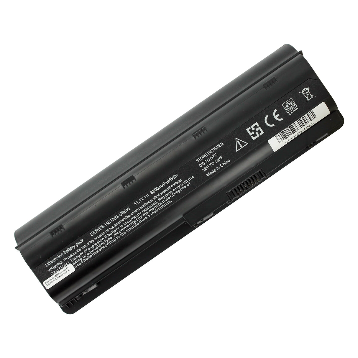 Replacement laptop accu extended 8800mah 12-cell