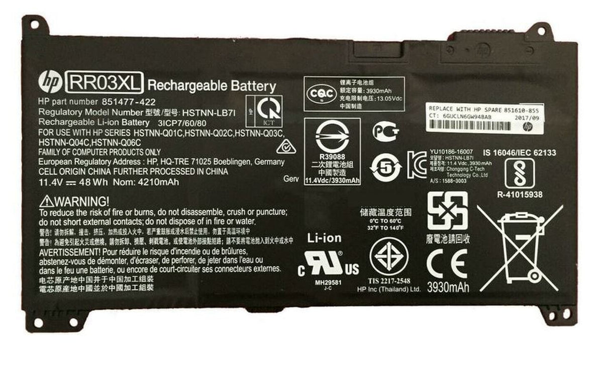 HP bærbar batteri 3930 mAh