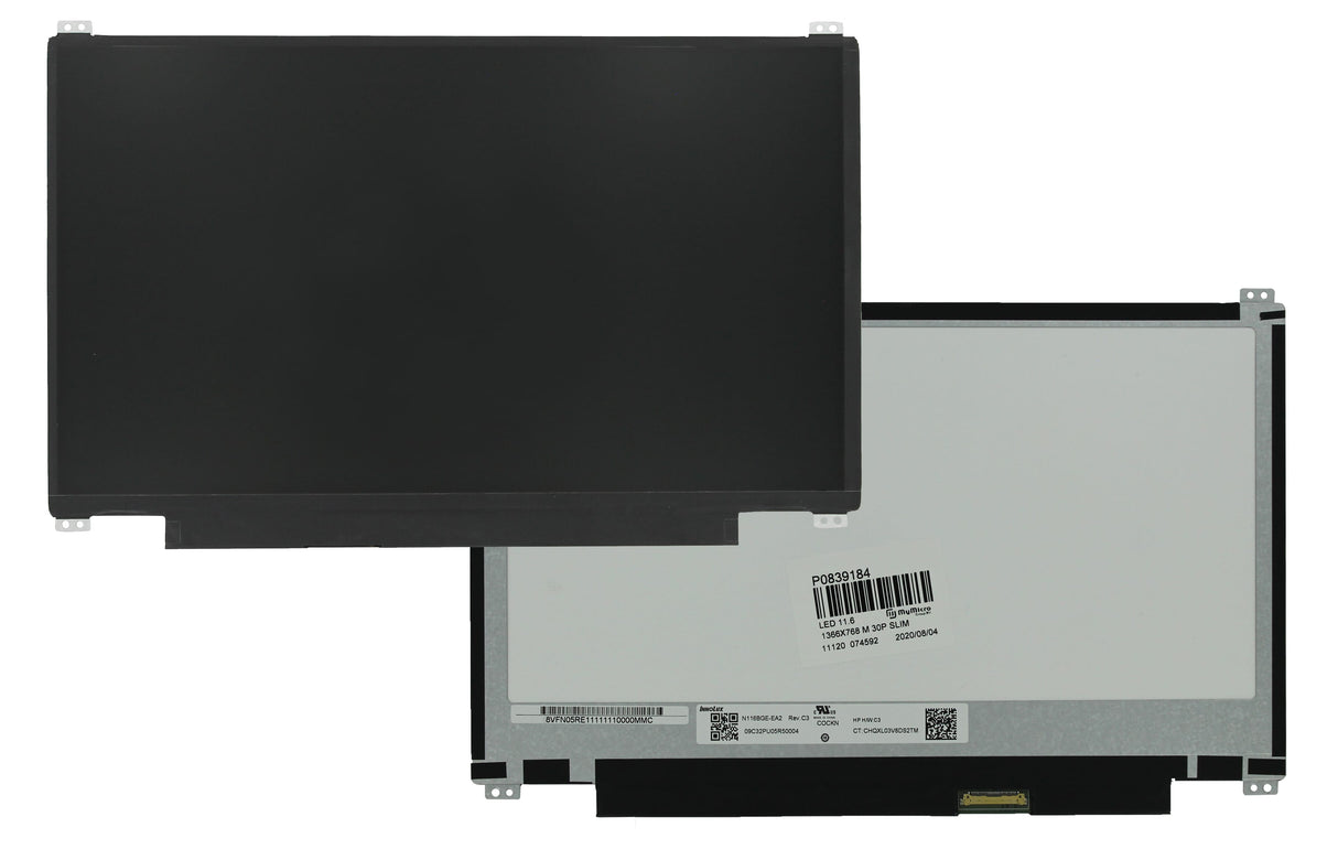 Écran LCD OEM 11,6 pouces 1366x768 MAT 30pin EDP