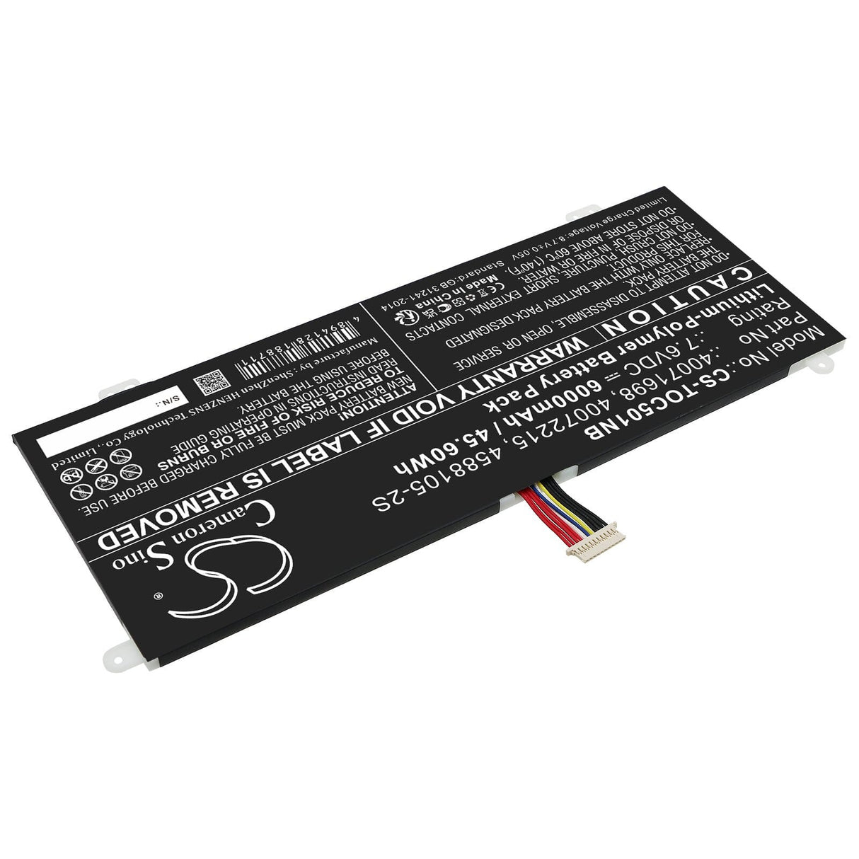 Náhradní notebook baterie 6000 mAh