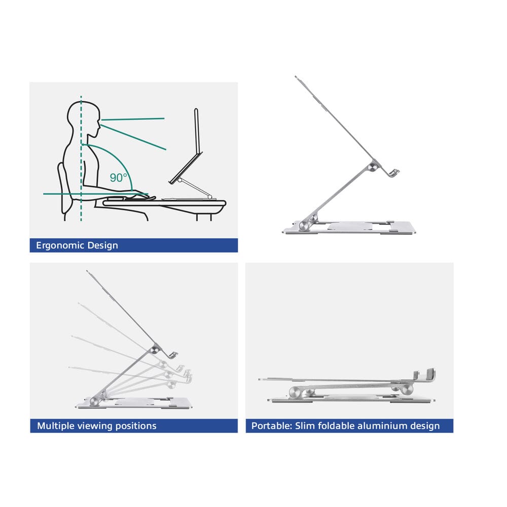 ACT Connectivity Laptopstandaard aluminium
