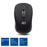 Act Wireless Mouse, USB Nano receiver, 1600 DPI, Black