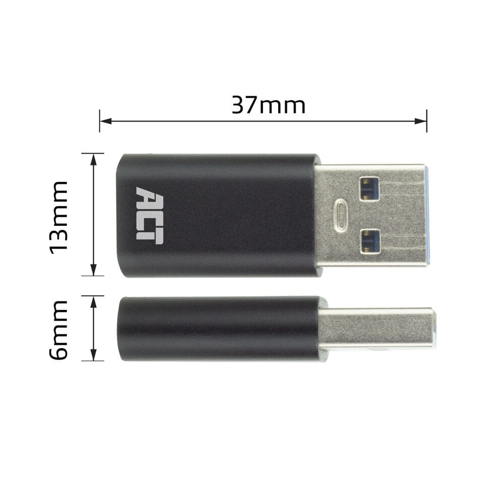Handle USB-A hann til USB-C kvinnelig adapter