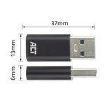 Handle USB-A hann til USB-C kvinnelig adapter