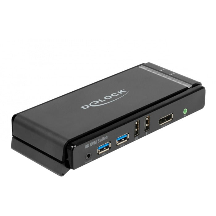 Delock DisplayPort 1.4 KVM Switch, 8K 60Hz, USB 3.2 Gen 1