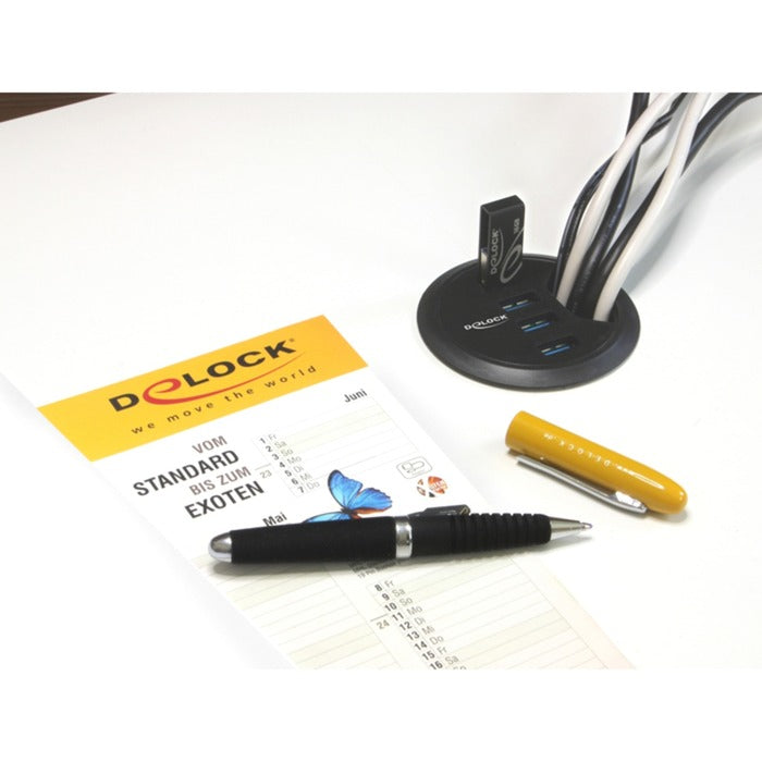 Delock In-Desk Hub 4 port USB 3.0