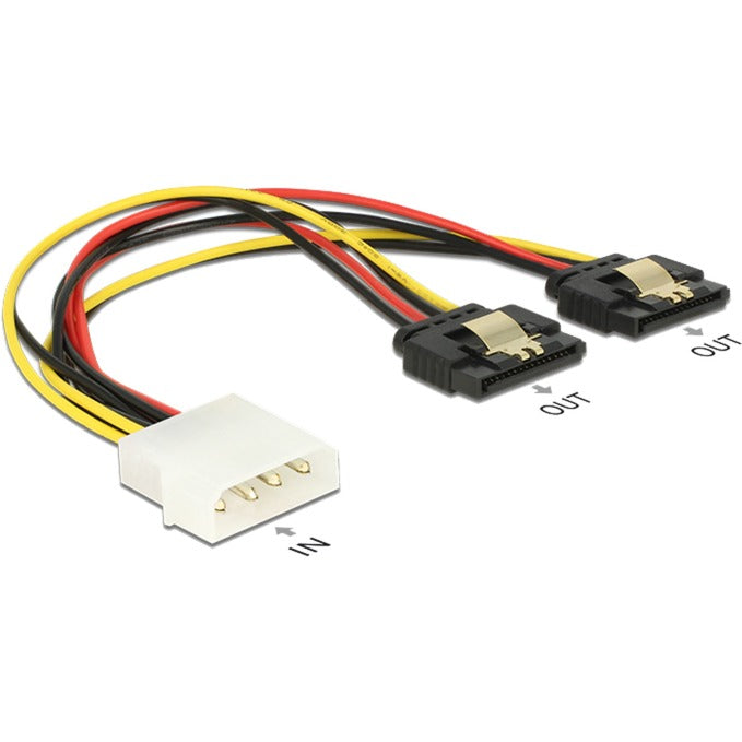 Delock Molex 4-pin moški> 2 x Sata 15-pin