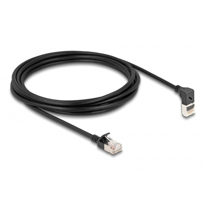 Delock RJ45 Network Cable Cat.6a S FTP Slim 90 ° Upwards A