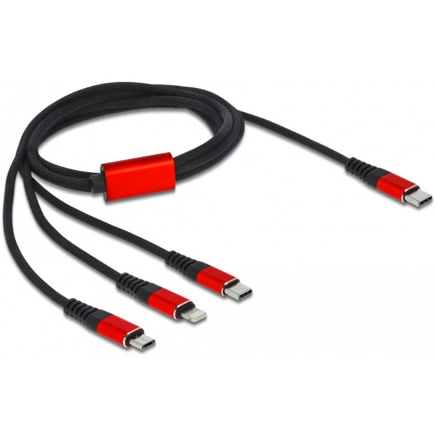 Delock USB polnilni kabel 3-in-1 USB-C do Lightning + Micro