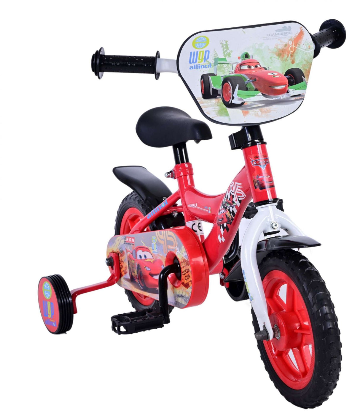 Disney Cars Otroško kolo - Fantje - 10 palcev - Rdeča - Trapper