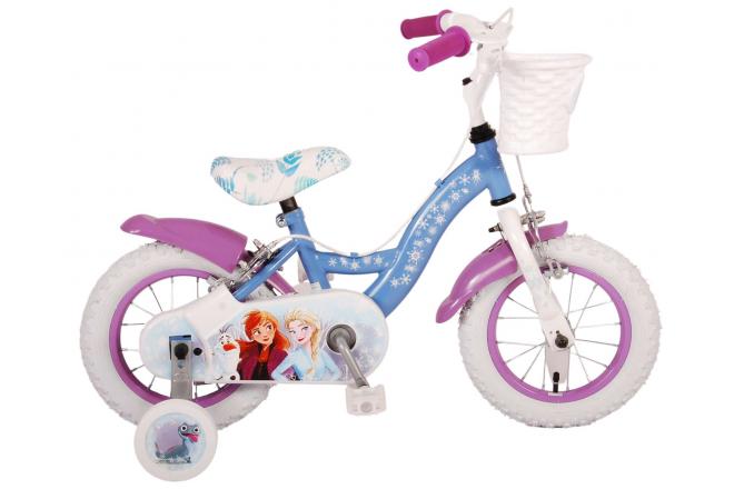 Disney Frozen 2 otroška kolesarska dekleta 12 palčni modro vijolično dve ročni zavora
